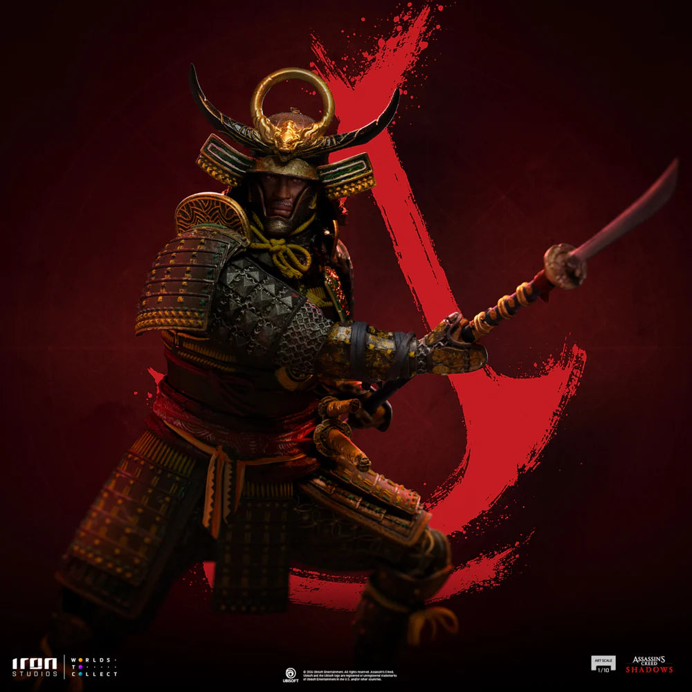 Assassin's Creed Shadows Art - Yasuke statue scale 1/10 statue from Iron Studios for collectors, display and premium shelf presentation