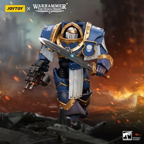 Warhammer 40k JoyToy Actionfigure - Sons of Horus Ultramarines Cataphractii Terminator Squad Sergeant with Power Sword figure for