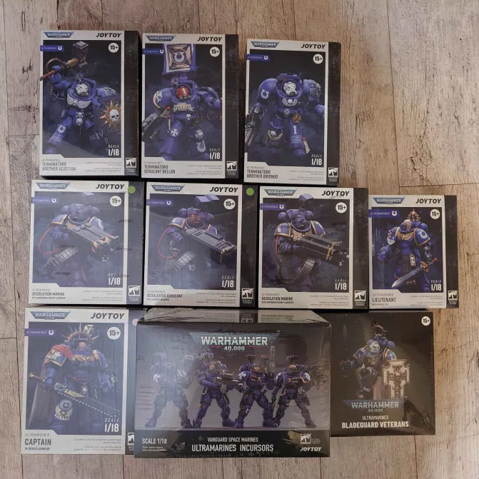 Warhammer 40k JoyToy Actionfigure - Ultramarines Super Starter Pack 1 figure from 9+4 Pack for collectors, display and premium shelf