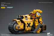 Warhammer 40k JoyToy Actionfigure - Imperial Fists Raider-Pattern Combat Bike figure for collectors, display and premium shelf presentation