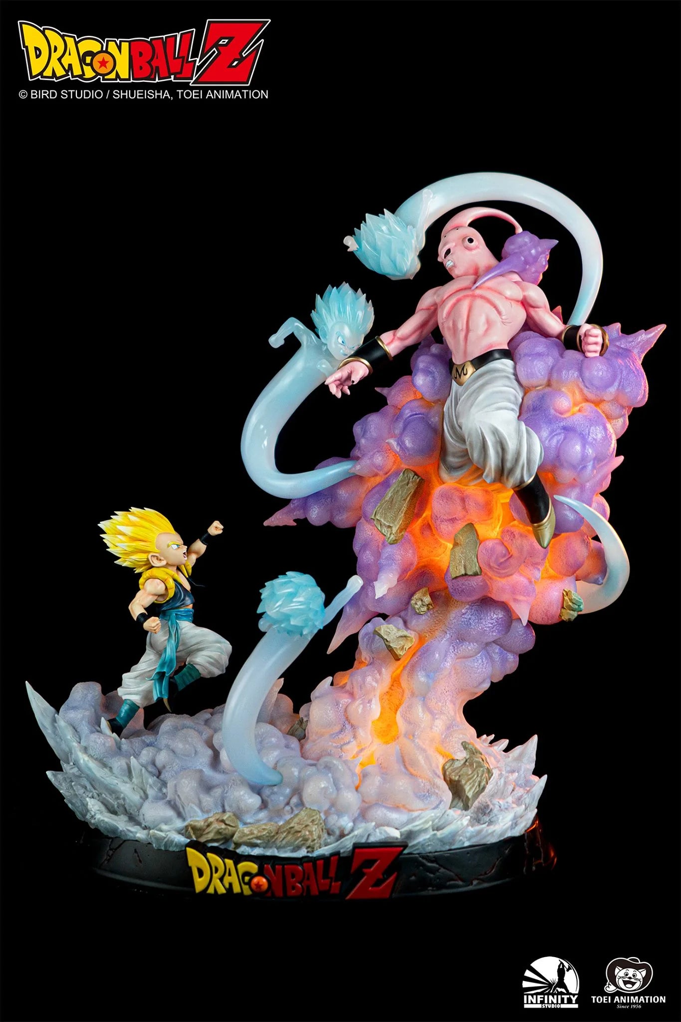 Dragon Ball Z - Gotenks vs Buu 1/6 statue from HEX Collectibles for collectors, display and premium shelf presentation
