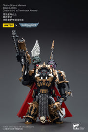 Warhammer 40k JoyToy Actionfigure - Black Legion Chaos Lord in Terminator Armor figure for collectors, display and premium shelf