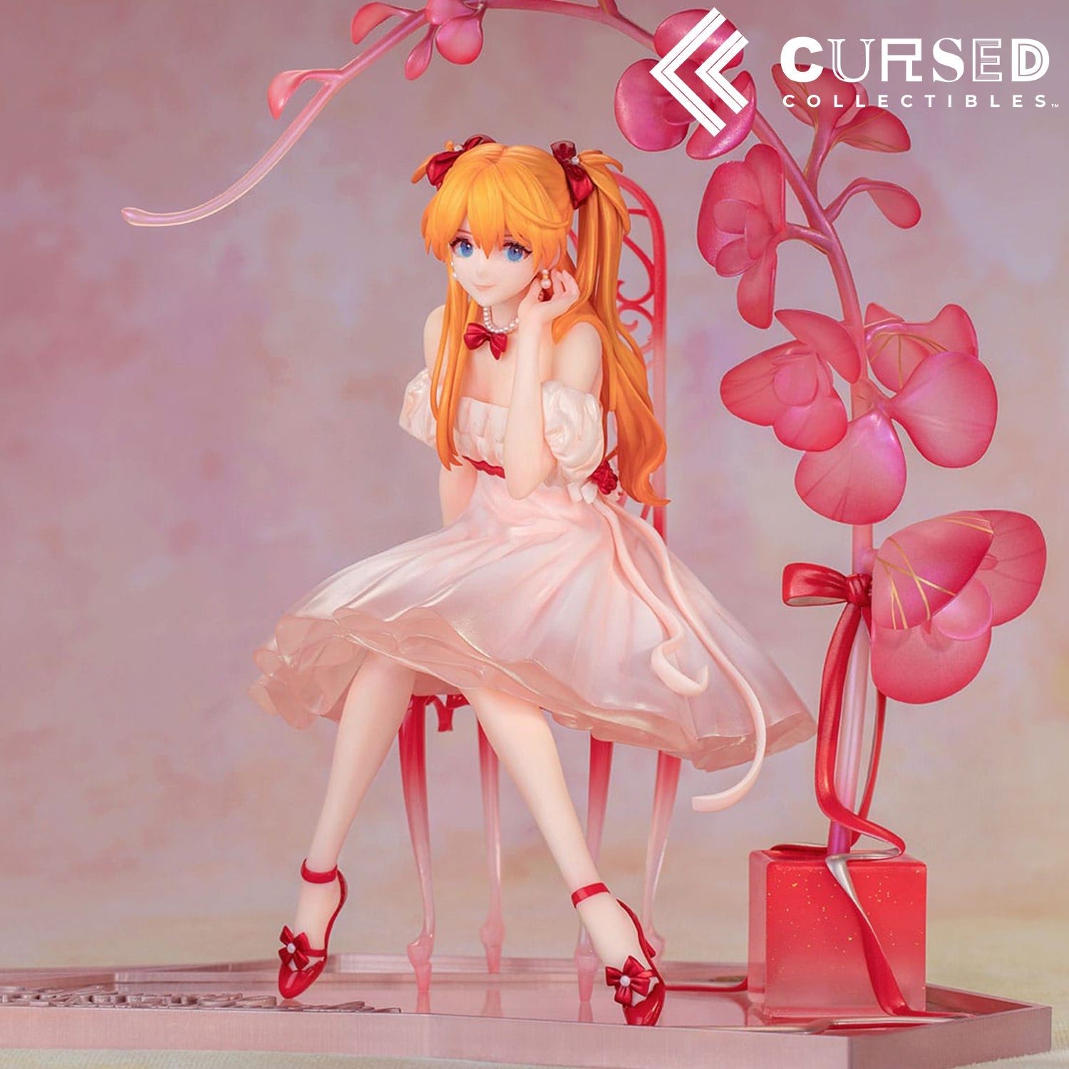 Evangelion 1:7 - Asuka Langley Whisper of Flower version. statue from Myethos for collectors, display and premium shelf presentation