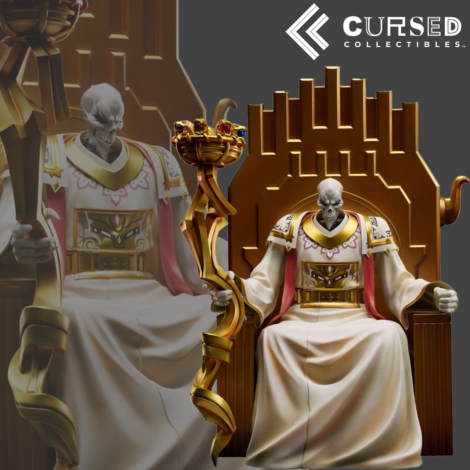 Overlord statue 1:7 - Ainz Ooal Gown Audience Version statue from FuRyu for collectors, display and premium shelf presentation