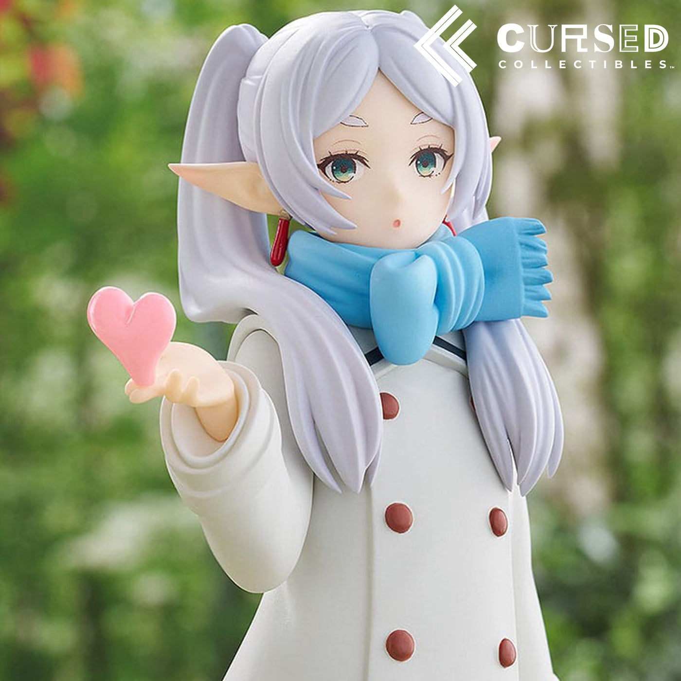 Beyond Journey's End Episode 28 - Pop Up Parade Frieren Blow Kiss statue from Good Smile Company for collectors, display and premium shelf