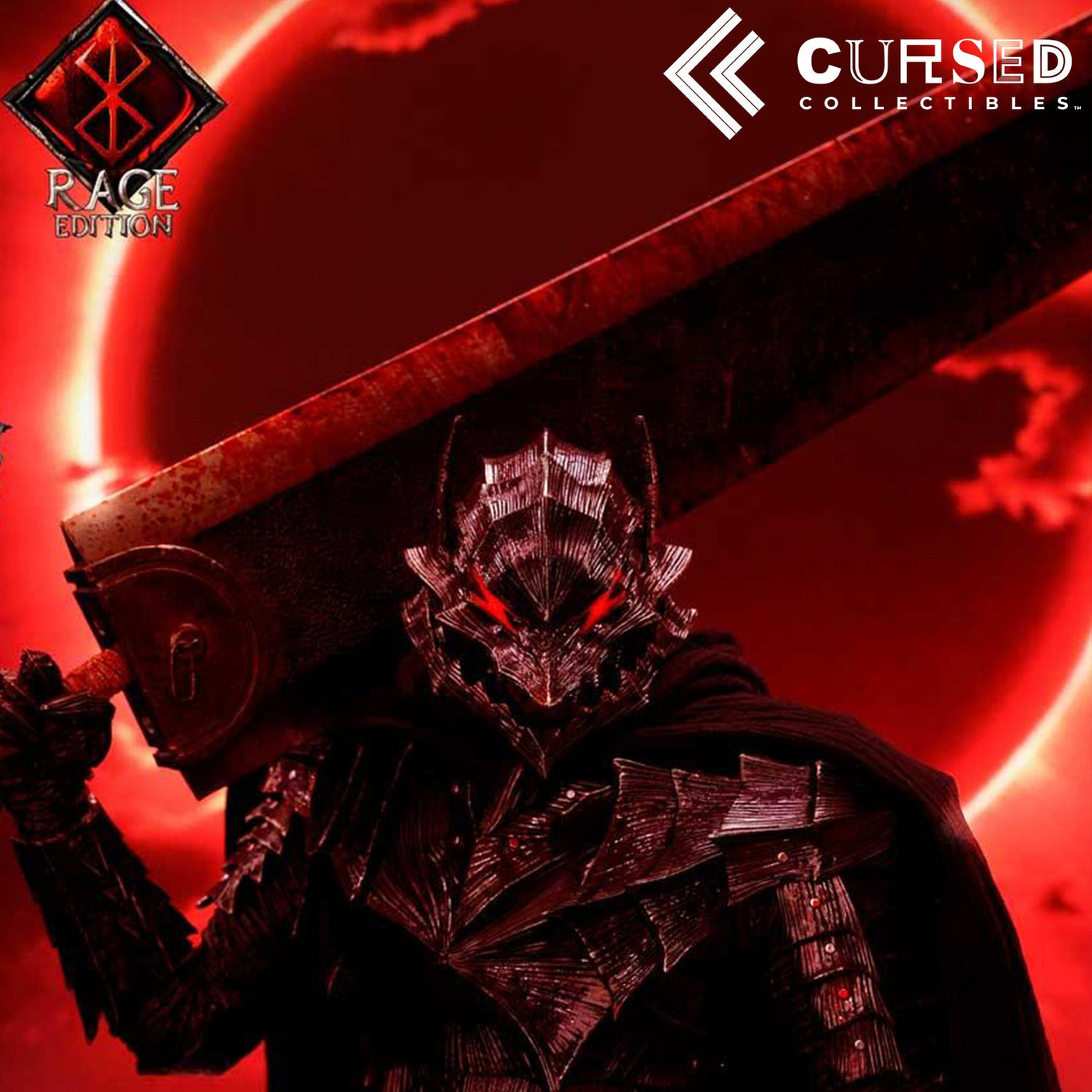 Berserk - Guts, Berserker Armor Delux Bonus Edition 1:3 statue from Prime 1 Studio for collectors, display and premium shelf presentation