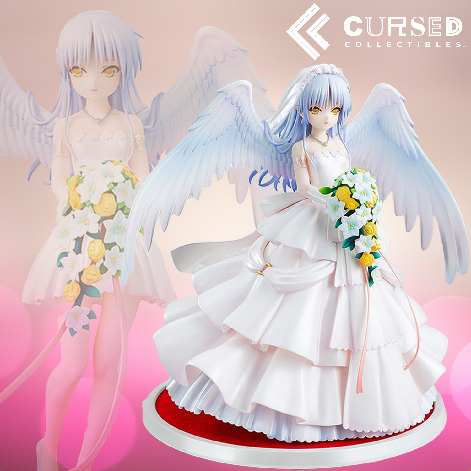 Angel Beats 1:7 - Kanade Tachibana: Wedding statue from Kadokawa for collectors, display and premium shelf presentation