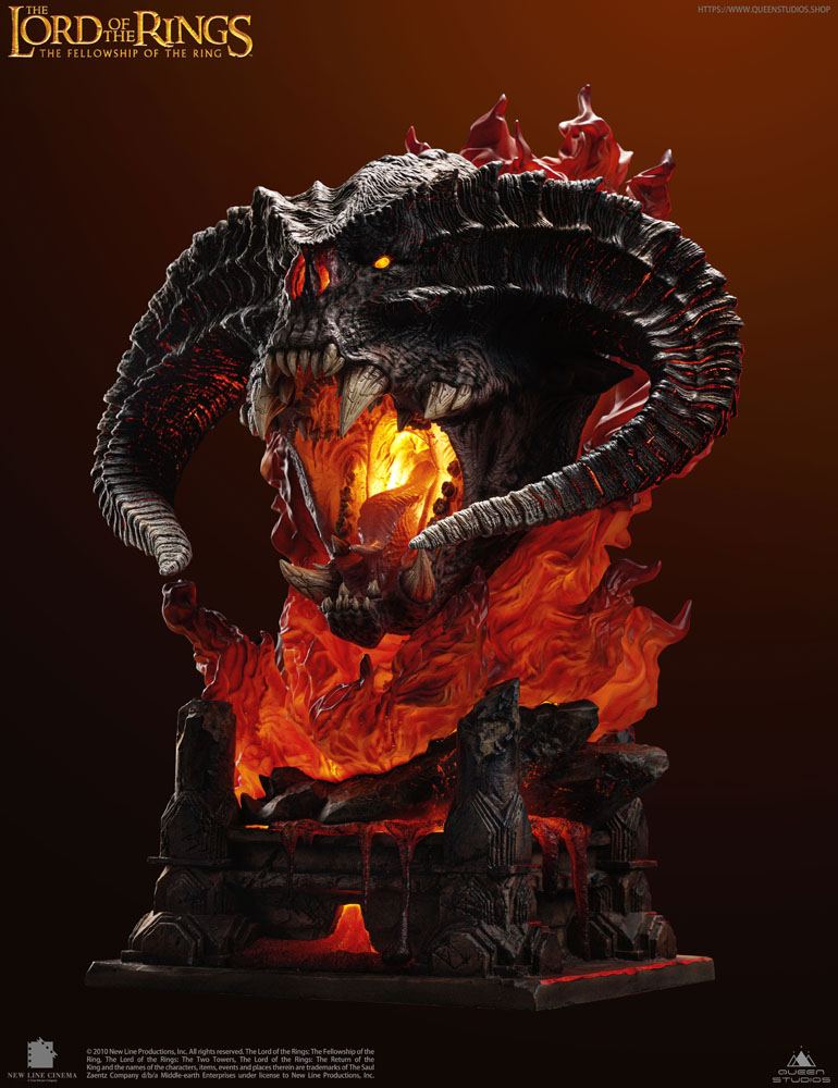 Lord of the Rings Balrog 1:1 Bust - Polda Edition - IN STOCK bust from Queen Studios for collectors, display and premium shelf presentation