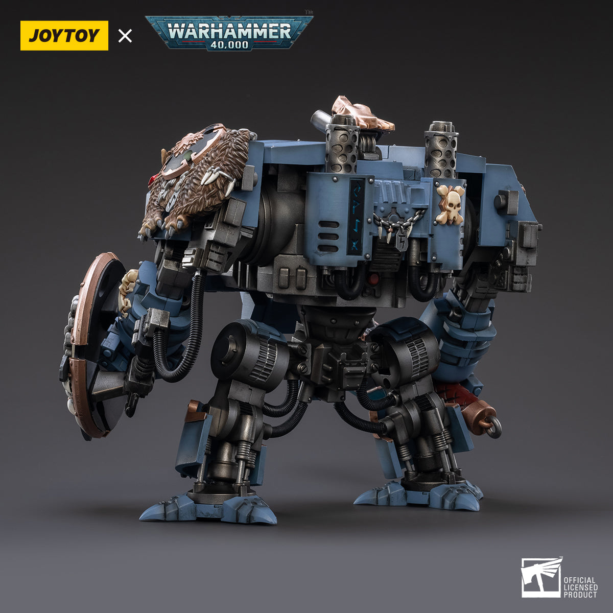 Warhammer 40k JoyToy Actionfigure - Space Wolves Venerable Dreadnought Brother Hvor figure for collectors, display and premium shelf