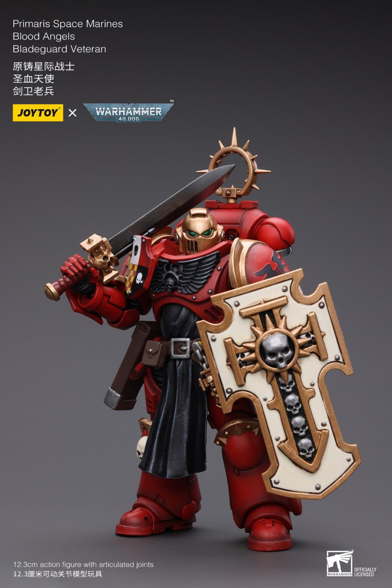 Warhammer 40k JoyToy Actionfigure - Blood Angels Bladeguard Veteran Primaris figure for collectors, display and premium shelf presentation