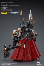 Warhammer 40k JoyToy Actionfigure - Black Legion Chaos Lord in Terminator Armor figure for collectors, display and premium shelf