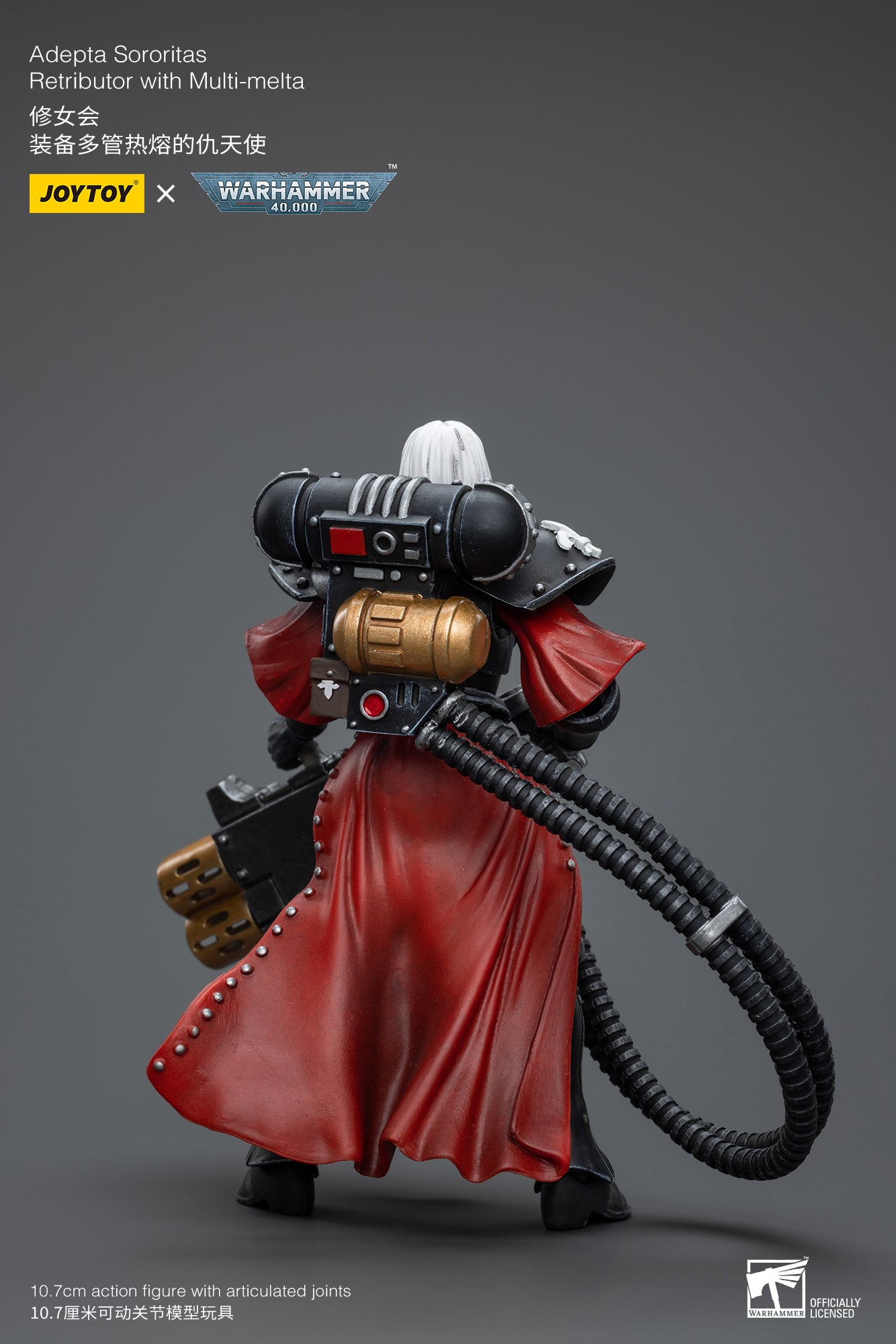 Warhammer 40k JoyToy Actionfigure - Adepta Sororitas Retributor with Multi-melta figure for collectors, display and premium shelf