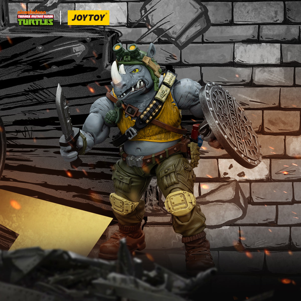 TMNT JoyToy Actionfigure - Rocksteady
