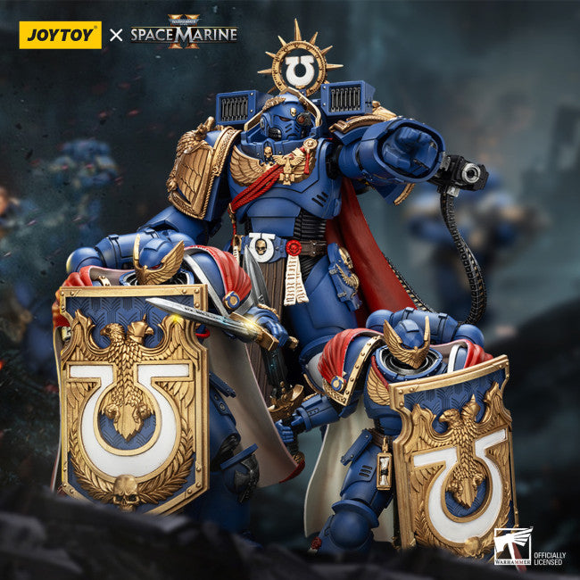 Warhammer 40k JoyToy Actionfigure - Space Marine 2 Ultramarines Chapter Master Calgar & Victrix Honour Guard X2 Pack figure for collectors
