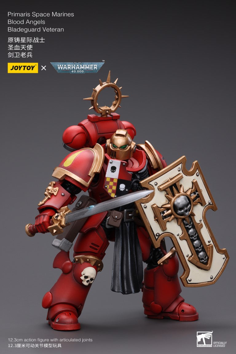 Warhammer 40k JoyToy Actionfigure - Blood Angels Bladeguard Veteran Primaris figure for collectors, display and premium shelf presentation