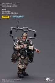 Warhammer 40k JoyToy Actionfigure - Astra Militarum Cadian Command Squad Veteran with Master Vox figure for collectors, display and premium