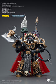 Warhammer 40k JoyToy Actionfigure - Black Legion Chaos Lord in Terminator Armor figure for collectors, display and premium shelf