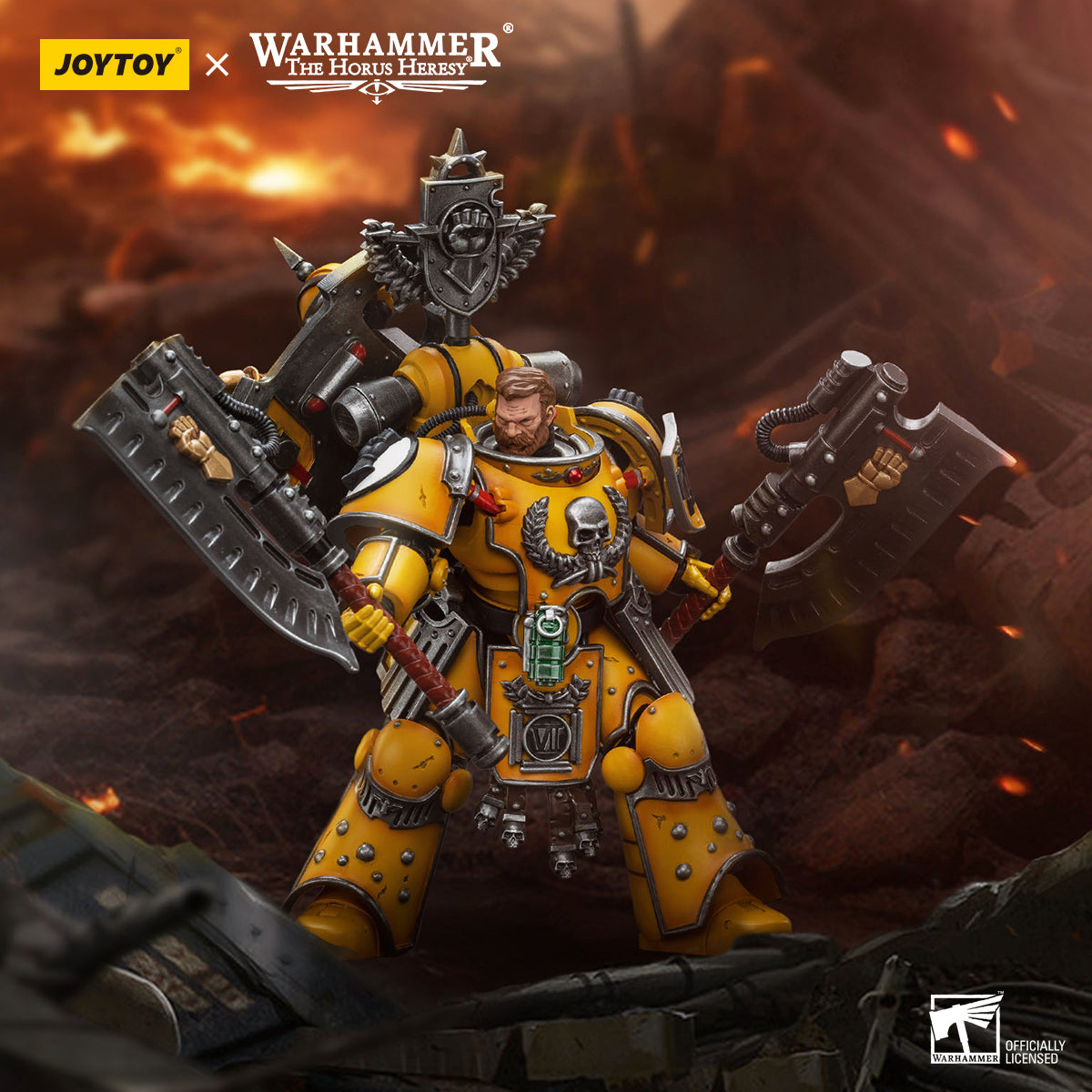 Warhammer 40k JoyToy Actionfigure - Imperial Fists Fafnir Rann figure for collectors, display and premium shelf presentation