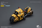 Warhammer 40k JoyToy Actionfigure - Imperial Fists Raider-Pattern Combat Bike figure for collectors, display and premium shelf presentation