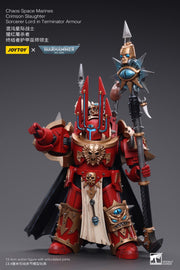 Warhammer 40k JoyToy Actionfigure - Chaos Space Marines Crimson Slaughter Sorcerer Lord in Terminator Armour figure for collectors, display
