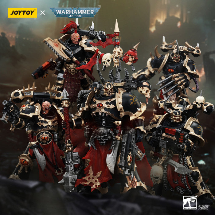 Warhammer 40k JoyToy Actionfigure - Chaos Space Marines Black Legion Chosen Squad Pack (5 pack)