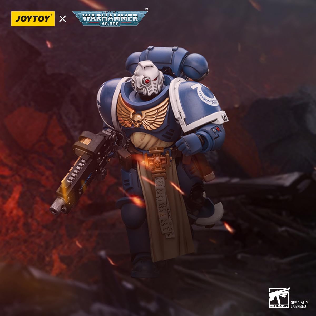 Warhammer 40k JoyToy Actionfigure - UltramarineS Sternguard Veteran with Combi-Plasma figure for collectors, display and premium shelf