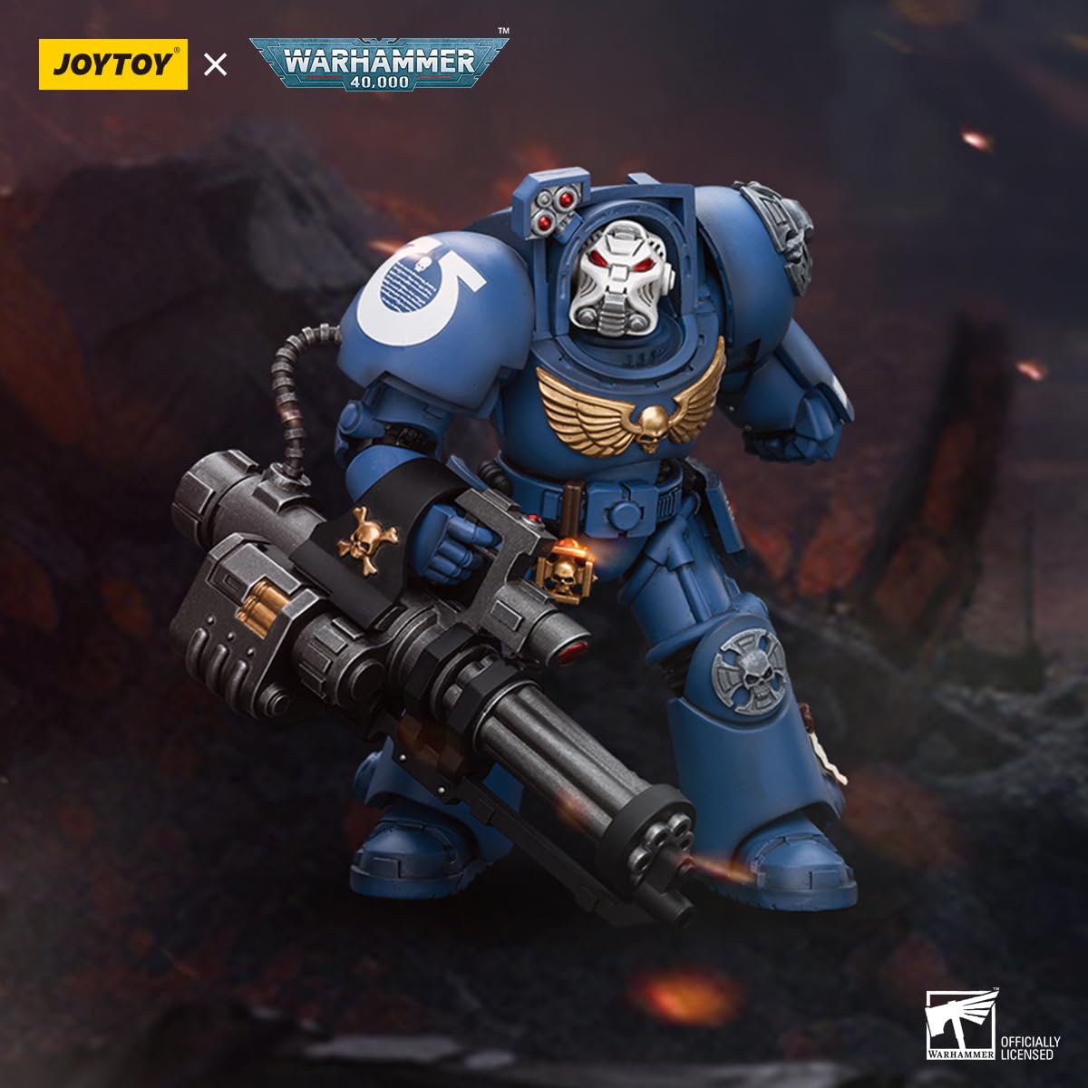 Warhammer 40k JoyToy Actionfigure - Ultramarines Terminator Squad Terminator with Assault Cannon figure for collectors, display and premium