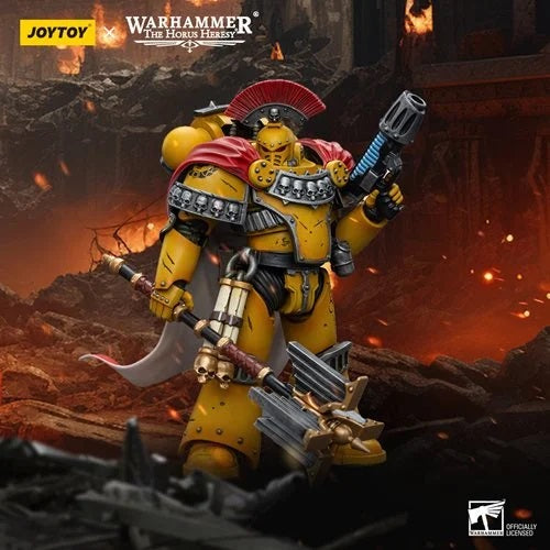 Warhammer 40k JoyToy Actionfigure - Imperial Fists Legion Chaplain Consul figure for collectors, display and premium shelf presentation