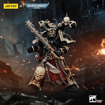 Warhammer 40k JoyToy Actionfigure - Chaos Space Marines Black Legion Chosen with Combi-Melta and Chainsword figure for collectors, display