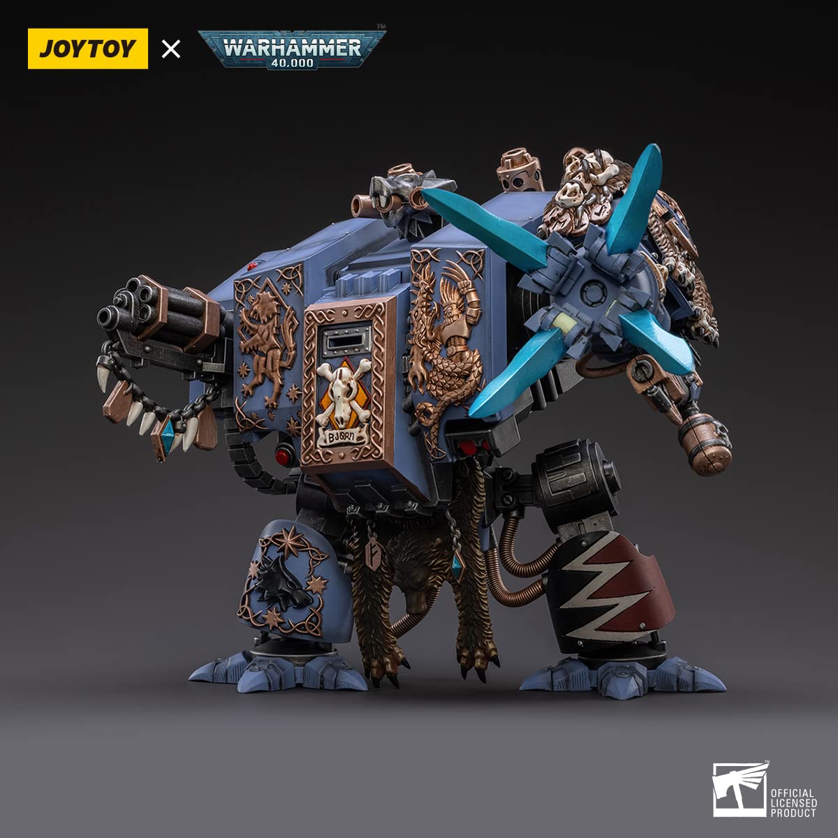 Warhammer 40k JoyToy Actionfigure - Space Wolves Bjorn the Fell-Handed figure for collectors, display and premium shelf presentation
