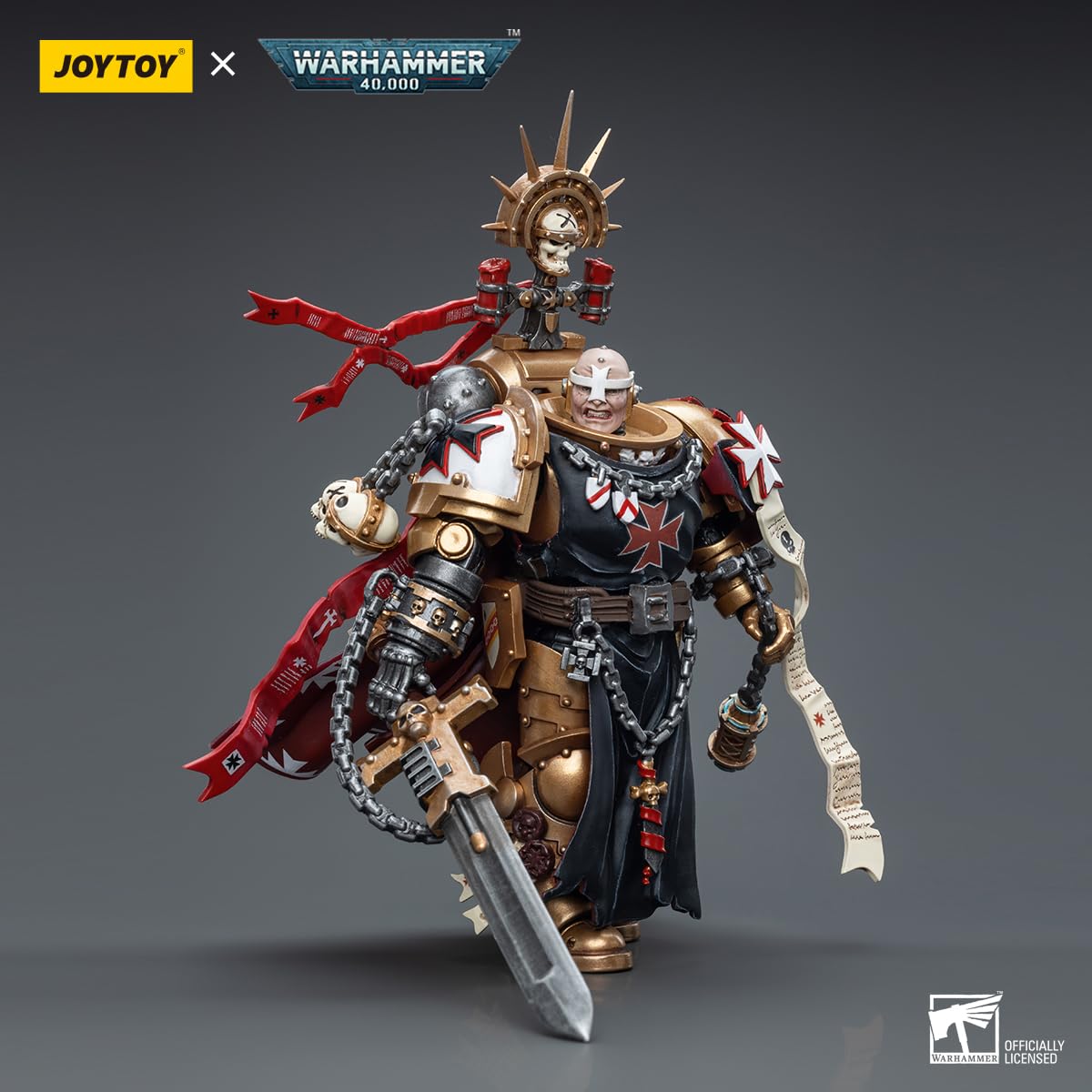 Warhammer 40k JoyToy Actionfigure - Black Templars High Marshal Helbrecht figure for collectors, display and premium shelf presentation