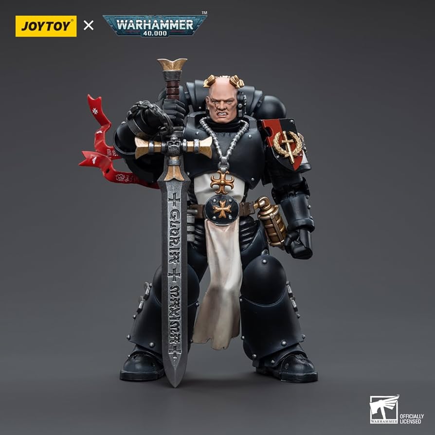 Warhammer 40k JoyToy Actionfigure - Black Templars Emperor's Champion Bayard's Revenge figure for collectors, display and premium shelf
