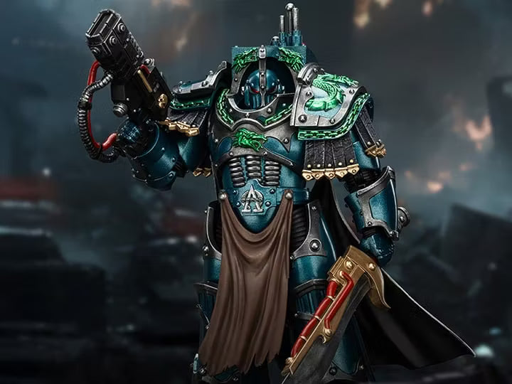 Warhammer 40k JoyToy Actionfigure - The Horus Heresy Alpha Legion Legion Praetor in Cataphractii Terminator Armor figure for collectors