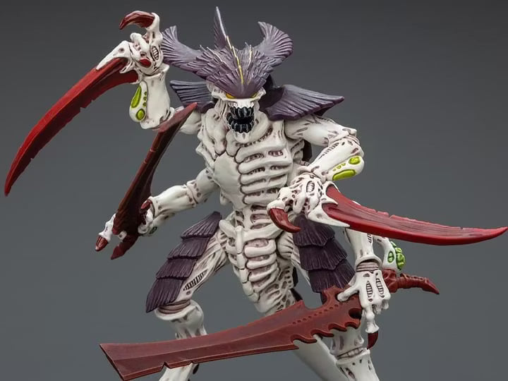 Warhammer 40k JoyToy Actionfigure - Tyranids Hive Fleet Leviathan Tyranid Warrior with Bonesword figure for collectors, display and premium