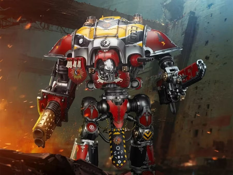 Warhammer 40k JoyToy Actionfigure - Imperial Knights House Raven Knight Errant figure for collectors, display and premium shelf presentation