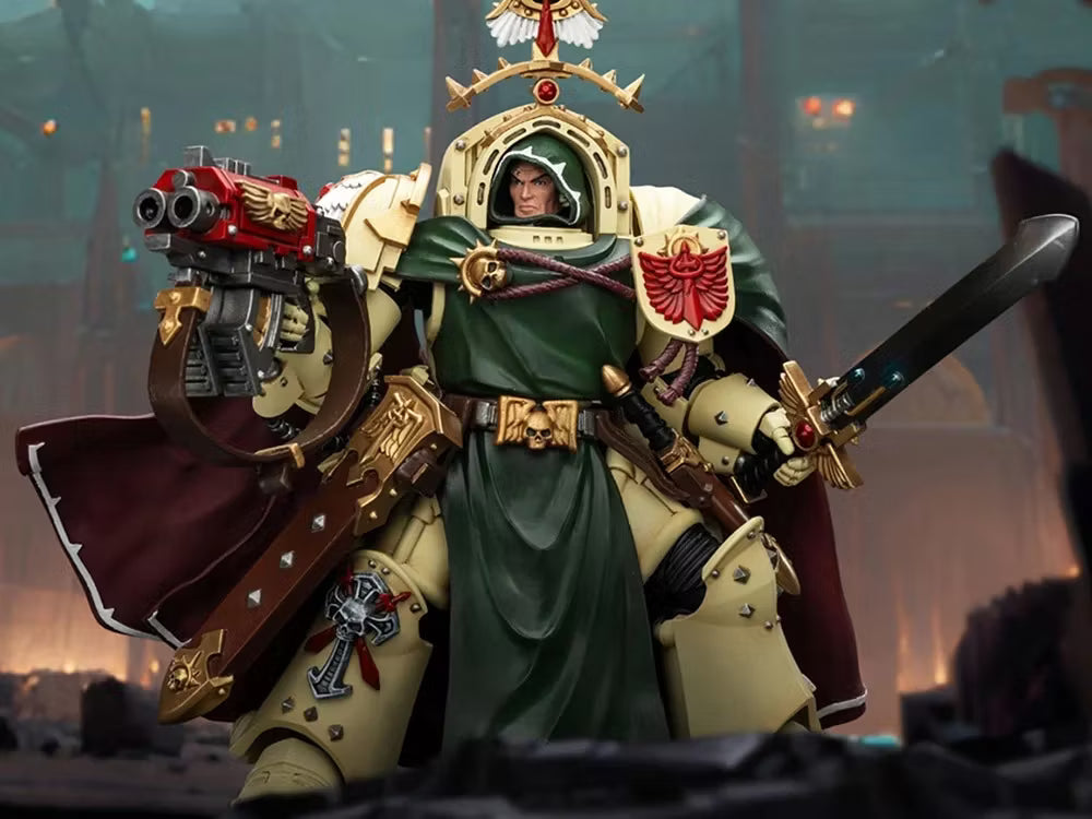 Warhammer 40k JoyToy Actionfigure - Dark Angels Belial, Grand Master of The Deathwing With the Sword of Silence and Storm Bolter figure for