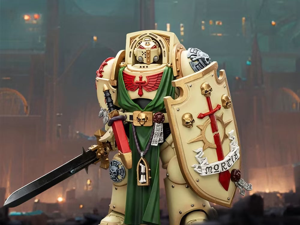 Warhammer 40k JoyToy Actionfigure - Dark Angels Deathwing Knight 3 With Power Sword and Storm Shield figure for collectors, display and
