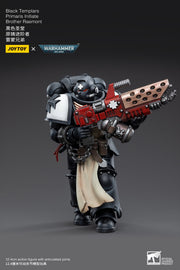 Warhammer 40k JoyToy Actionfigure - Black Templars Primaris Initiate Brother Raemont figure for collectors, display and premium shelf