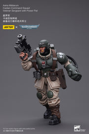 Warhammer 40k JoyToy Actionfigure - Astra Militarum Cadian Command Squad Veteran Sergeant with Power Fist figure for collectors, display
