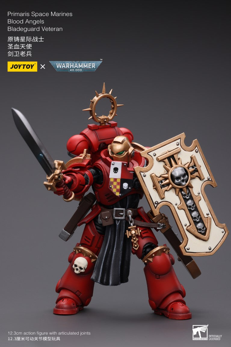 Warhammer 40k JoyToy Actionfigure - Blood Angels Bladeguard Veteran Primaris figure for collectors, display and premium shelf presentation