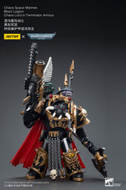 Warhammer 40k JoyToy Actionfigure - Black Legion Chaos Lord in Terminator Armor figure for collectors, display and premium shelf