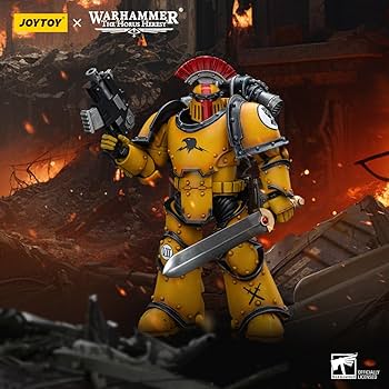 Warhammer 40k JoyToy Actionfigure - Imperial Fists Legion MKIII Tactical Squad Sergeant with Power Sword figure for collectors, display and