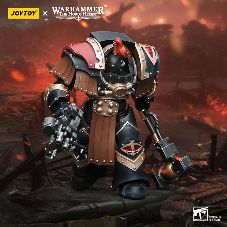 Warhammer 40k JoyToy Actionfigure - Sons of Horus Justaerin Terminator Squad Justaerin with Thunder Hammer figure for collectors, display