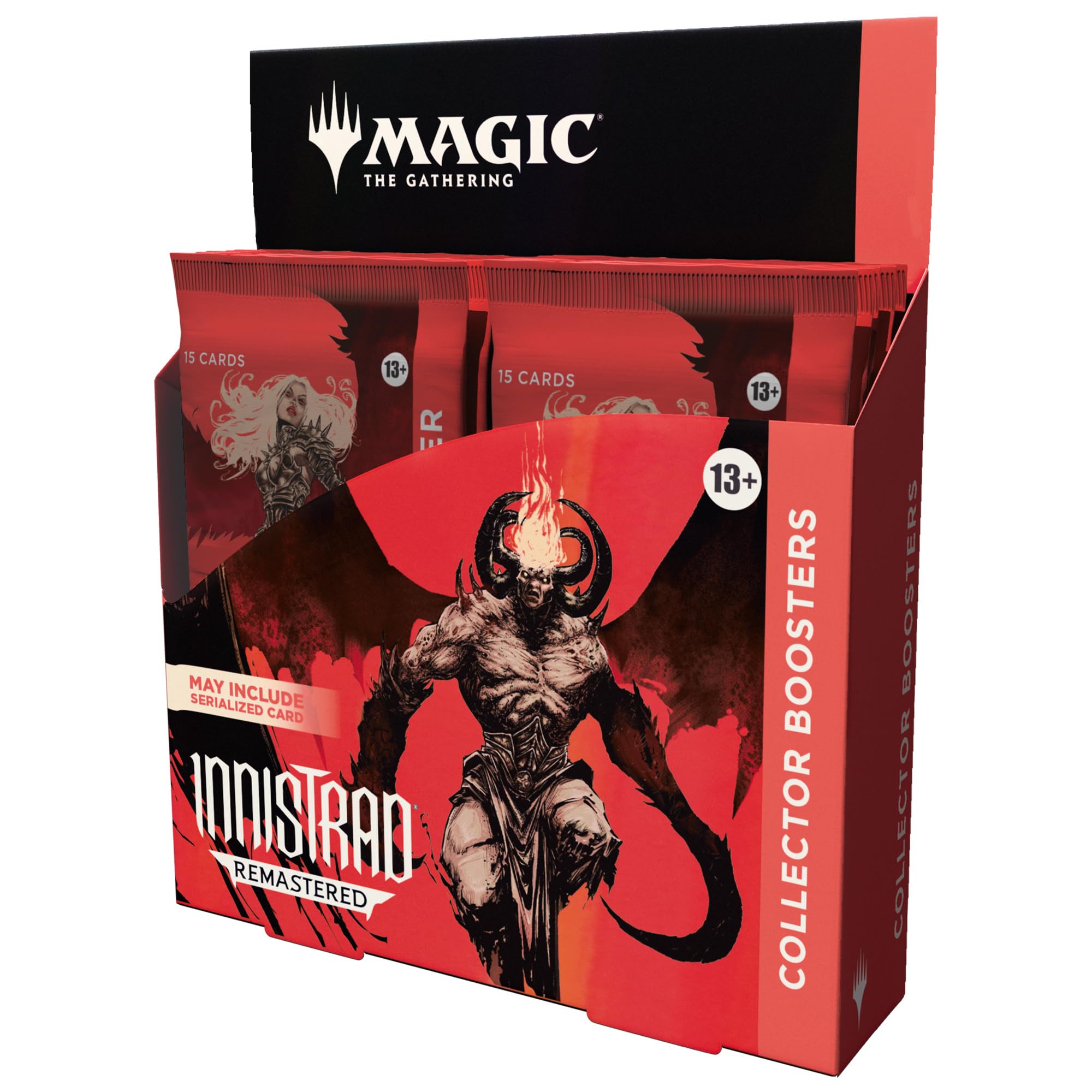 Magic the Gathering - Innistrad Remastered - Collector Booster Box (english). Card game booster pack with 'Magic: The Gathering' branding and artwork on a white background