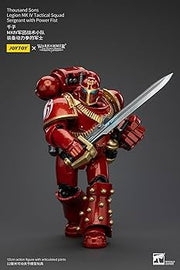 Warhammer 40k JoyToy Actionfigure - The Horus Heresy Thousand Sons Legion MK IV Tactical Squad Sergeant with Power Fist figure for