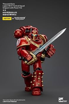 Warhammer 40k JoyToy Actionfigure - The Horus Heresy Thousand Sons Legion MK IV Tactical Squad Sergeant with Power Fist figure for