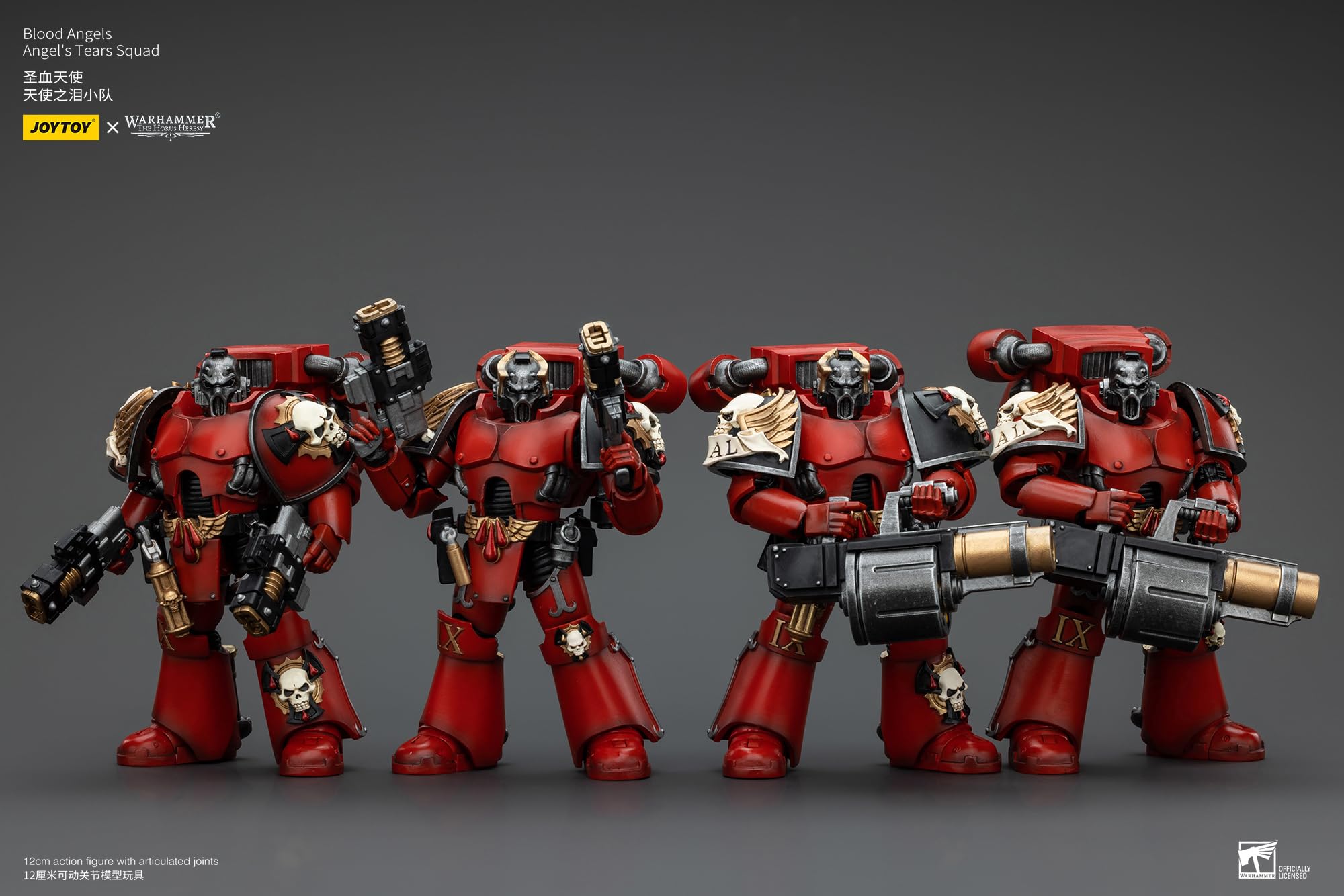 Warhammer 40k JoyToy Actionfigure - The Horus Heresy Blood Angels Angel’s Tears Squad (4 Pack Bundle)
