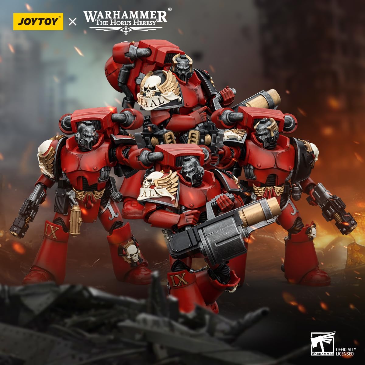 Warhammer 40k JoyToy Actionfigure - The Horus Heresy Blood Angels Angel’s Tears Squad (4 Pack Bundle)