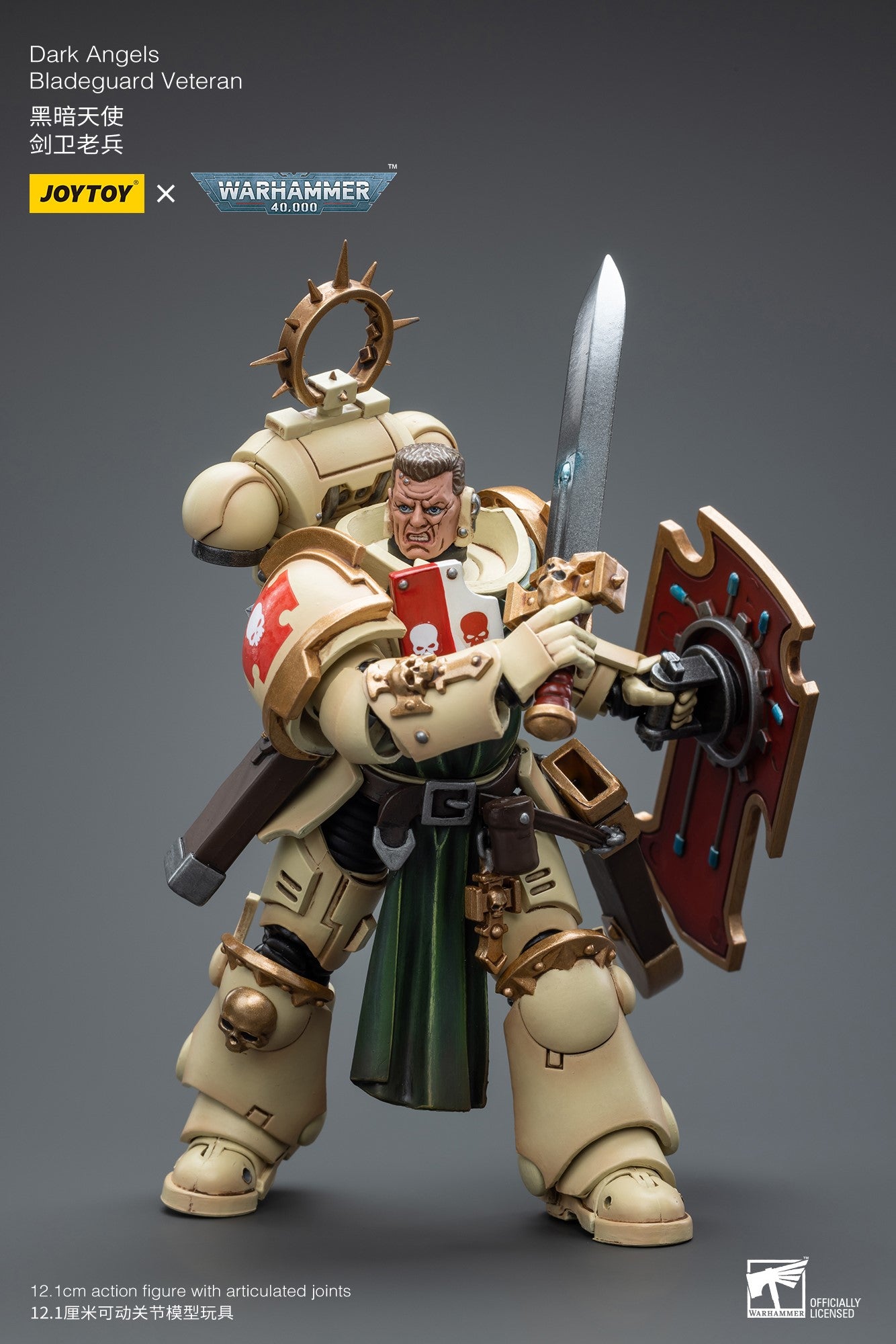 Warhammer 40k JoyToy Actionfigure - Dark Angels Bladeguard Veteran figure for collectors, display and premium shelf presentation