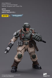 Warhammer 40k JoyToy Actionfigure - Astra Militarum Cadian Command Squad Veteran Sergeant with Power Fist figure for collectors, display